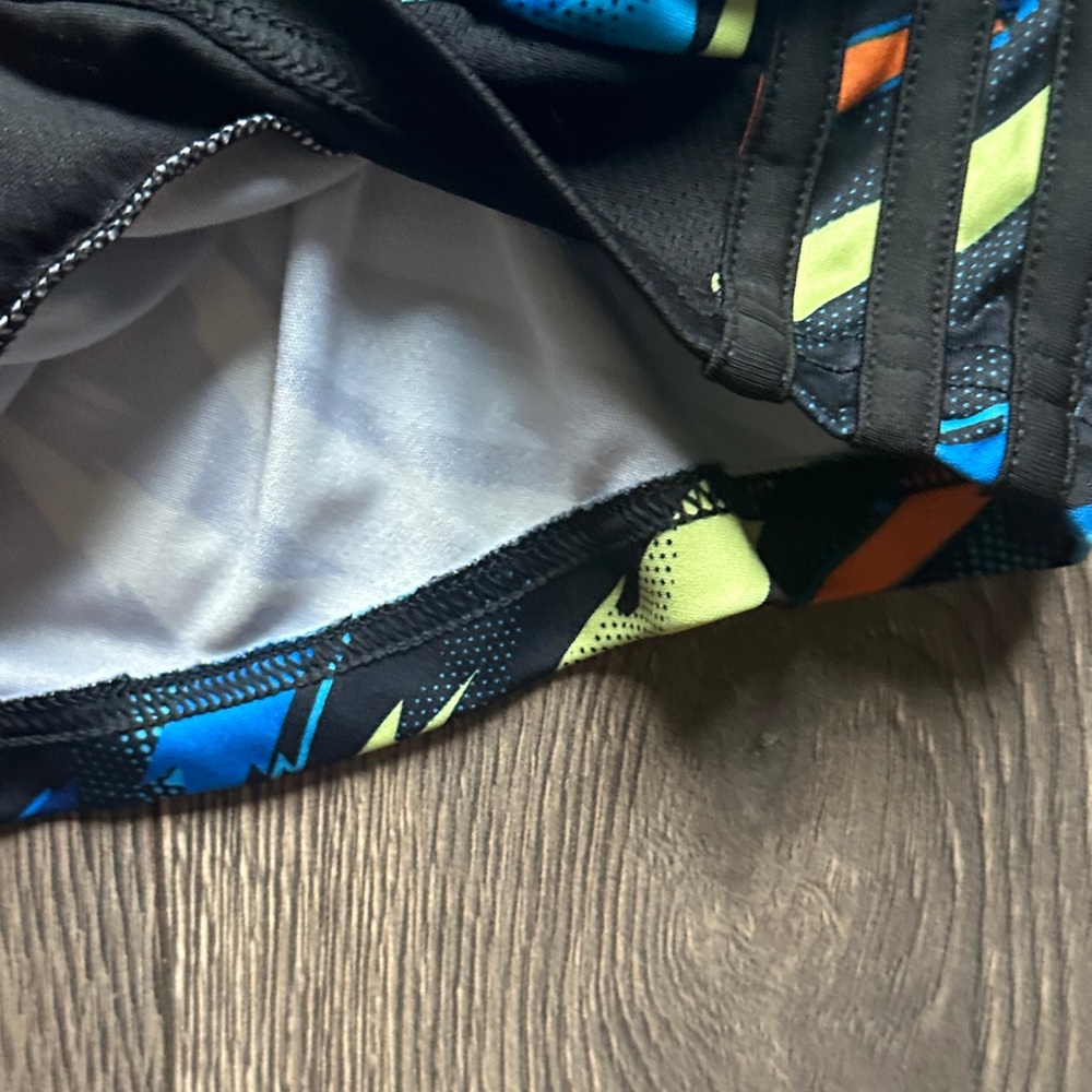 adidas Kids Patterned Shorts - Black, Blue, Green, Orange - Picture 5 of 6